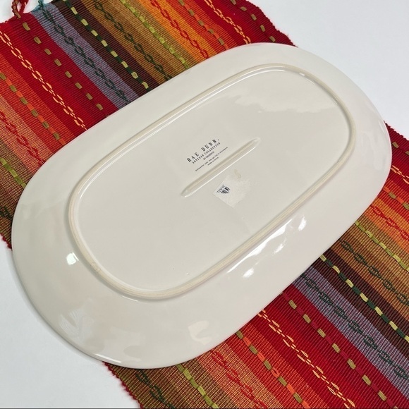 NEW Rae Dunn “SHARE” White Oval Ceramic Dinner Serving Thanksgiving 15” Platter - Picture 5 of 8